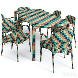 Artisan neva table porada ella chair