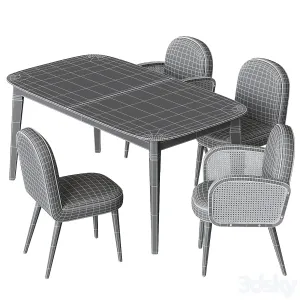 Biface buisseau la redoute table chairs