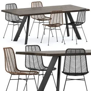 Bloomingville lena raw dining table