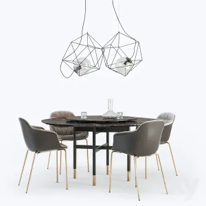 Bontempi glamor table mood chair
