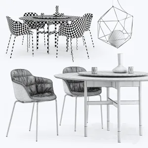 Bontempi glamor table mood chair