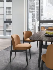 Calligaris abrey wood armchair
