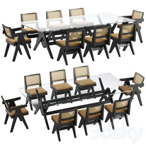 Cassina capitol complex table chair
