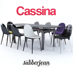 Cassina caprice chairs lc table