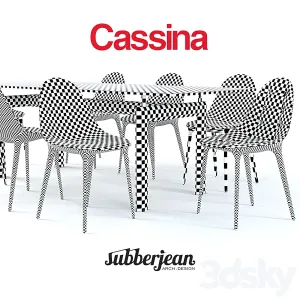 Cassina caprice chairs lc table