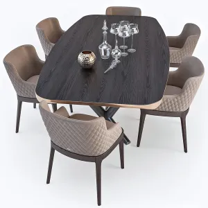 Cattelan italia planer table magda armchair