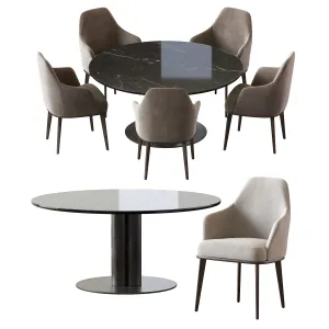 Chair liam goya arflex table
