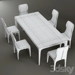 Chair table giorgetti tiche