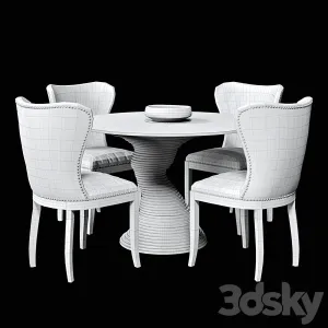 Chair wingback table stack