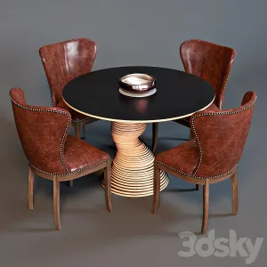 Chair wingback table stack