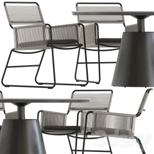 Coco republic milan chair polo table
