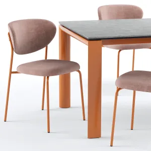 Cozy chair dorian table connubia calligaris