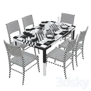 Crate barrel dining table
