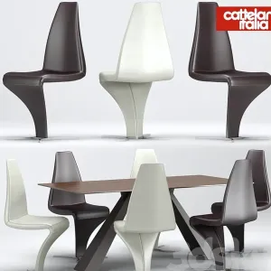 Desk chair eliot betty cattelan italia