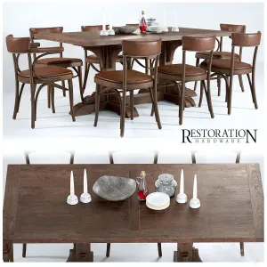 Dining group restoration hardware