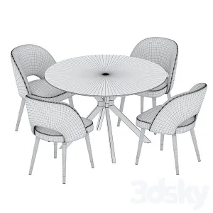 Dining ralf table cliff chair
