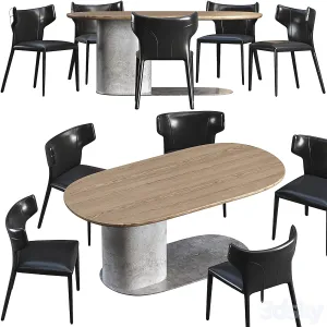 Dining table natuzzi ombra
