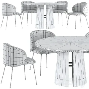 Dining table teulat cep chair la forma minna