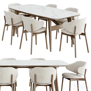 Dinning calligaris holly chair abrey table by buratti