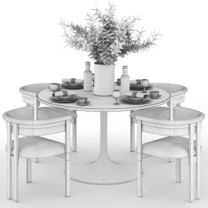 Elliott dining chairs with iris dining table