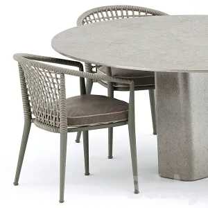 Erica chair by bebitalia tao diningtable by tribu
