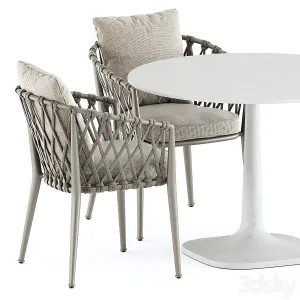 Erica outdoor chair fiore outdoor table by bebitalia