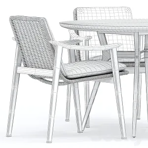 Fynn outdoor chair by minotti