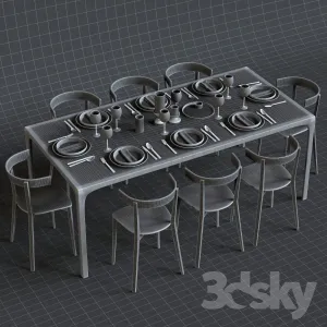 Glas italia table