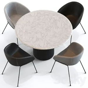 Globewest benjamin table duke chair