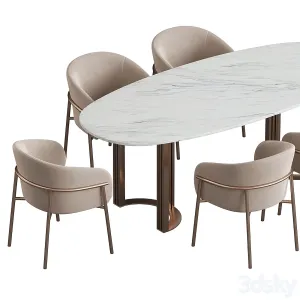 Hudkoff lord table rimo chair dining