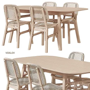 Ikea voxlov dining table chair