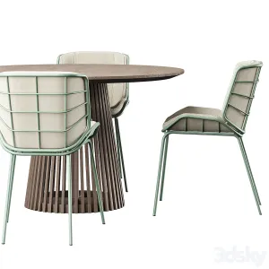 Irune ola forma table traba giacomo cattani chair