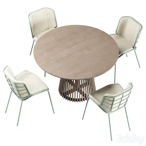 Irune ola forma table traba giacomo cattani chair