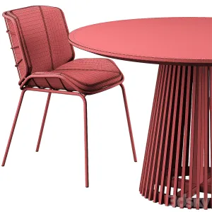 Irune ola forma table traba giacomo cattani chair