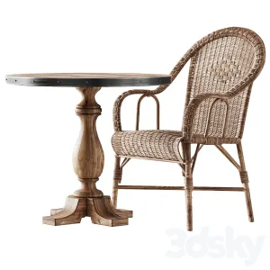 Kokmaison fauteuil grand pere wicker