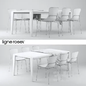 Ligne ro spiritofforest table ettoriano chair