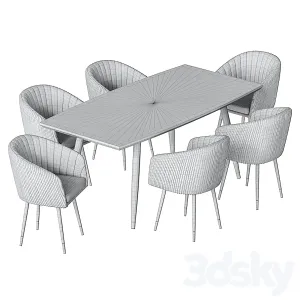 Lm dining chair curve table