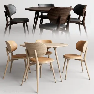 Mater the dining chair with accent dining table