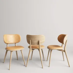 Mater the dining chair with accent dining table