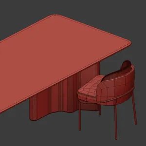 Minotti chair table