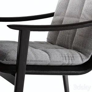 Minotti linha table fynn saddle hide chair