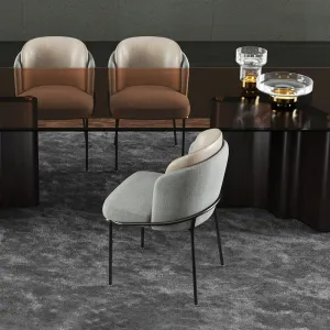 Minotti lou dining table fil noir dining chair 2