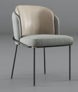 Minotti lou dining table fil noir dining chair 2