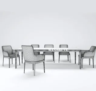 Molteni chelsea table chair