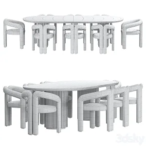 Moon dining table