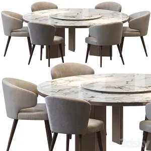 Morgan marble table aston dining chair