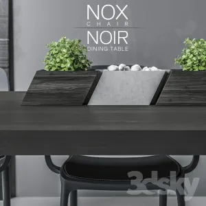 Nox noir tables chairs