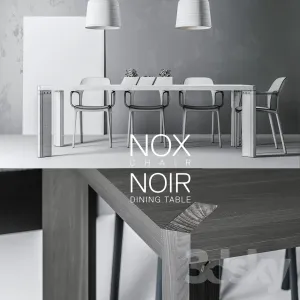 Nox noir tables chairs