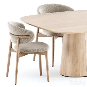 Oleandro chair by calligaris pov table by ton
