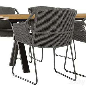 Outdoor garden wicker woven